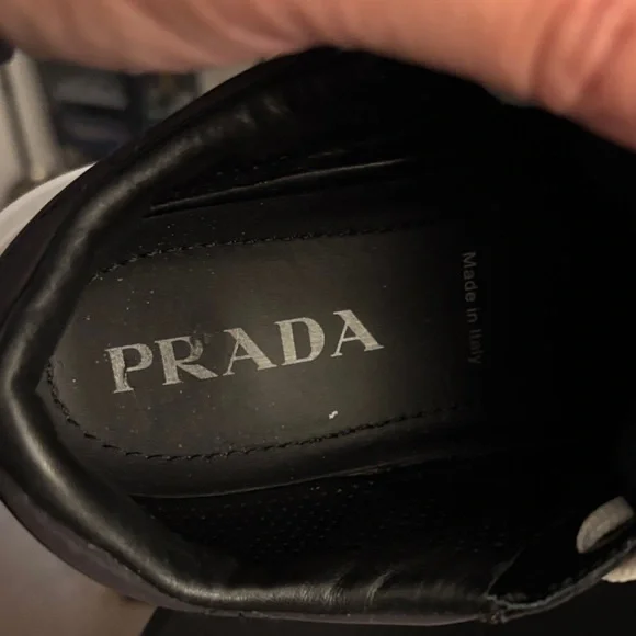 Prada Quilted Black and White Sneakers (CALZATURE DONNA) - Picture 3 of 8